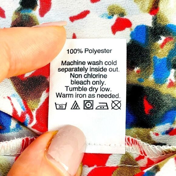 J. Crew Short Sleeve Floral Blouse - Blue/Pink - Picture 7 of 8